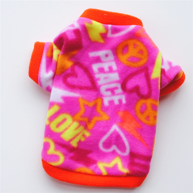 Pet puppy fall/winter polar fleece warm sweater