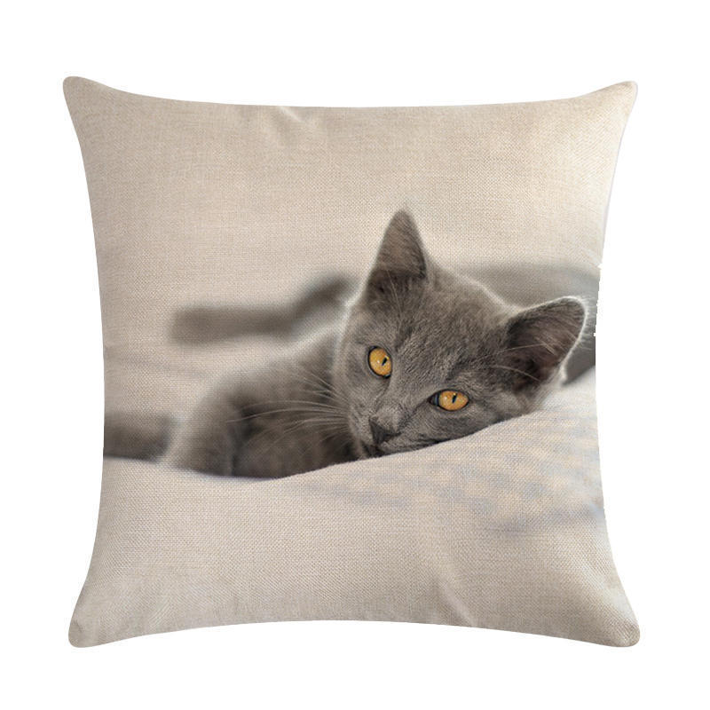 Cute cat hug pillowcase