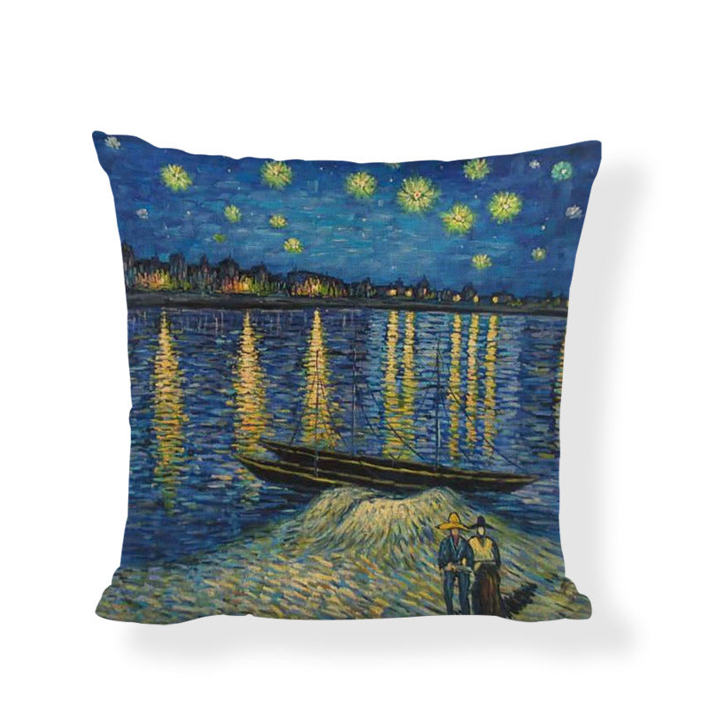 Famous painting cushion cover