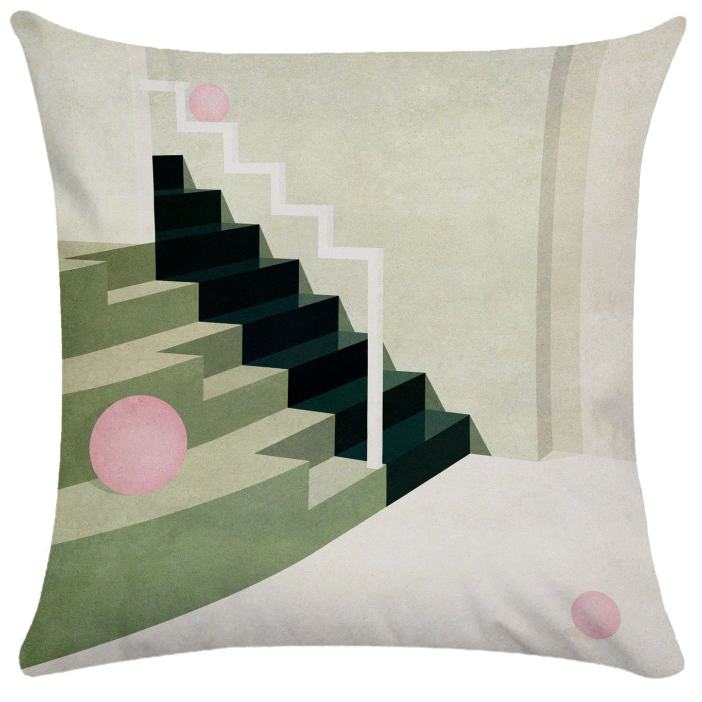 Geometric building pillowcase