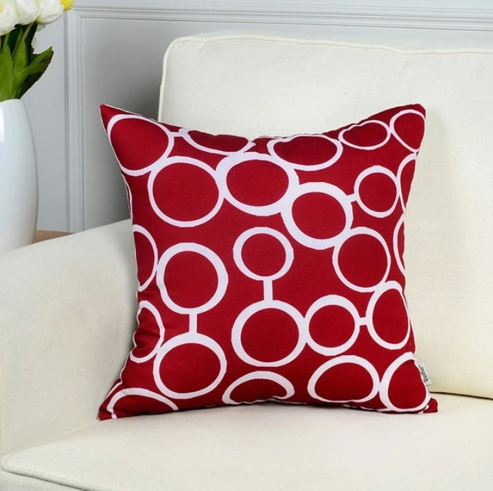 Geometric short plush pillowcase cushion cover