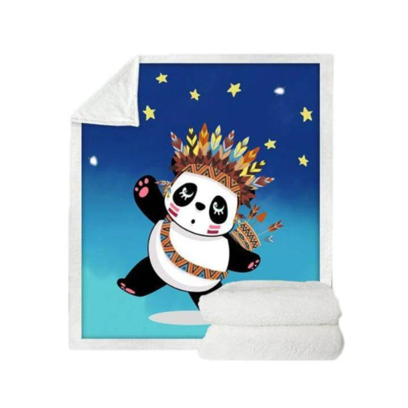 Panda series flannel blanket