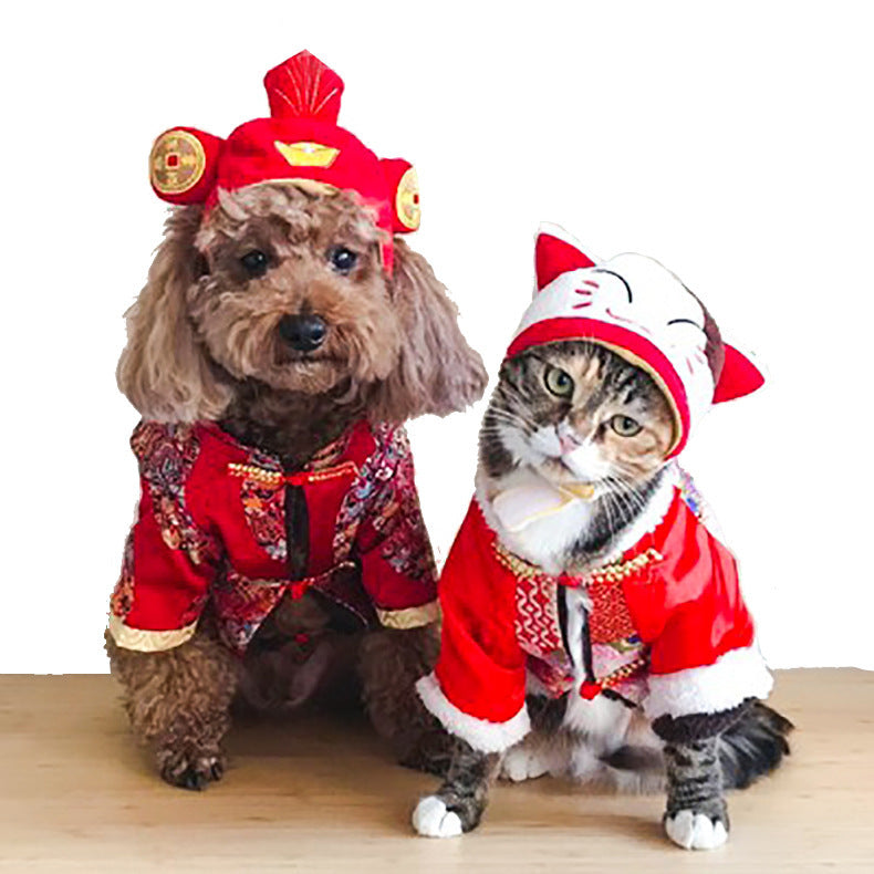 Funny Pet Dog Cat  Costume Warm Hat Photo Props Headwear