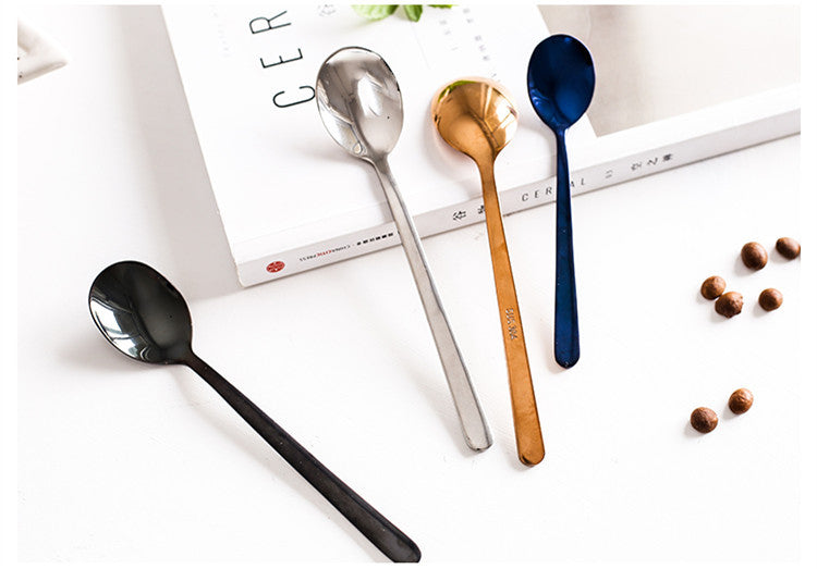 Golden spoon spoon coffee Nordic spoon stirring