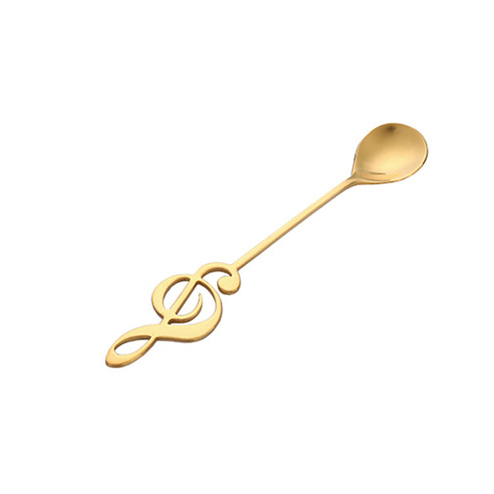 Stainless steel coffee spoon creative note spoon