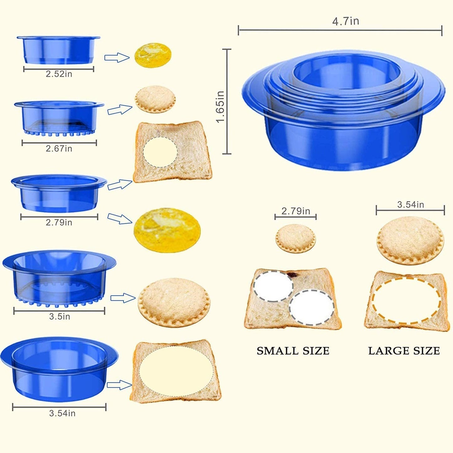 Diy Convenient Sandwich Cutter Decruster Breakfast Bread Toast Making Mold