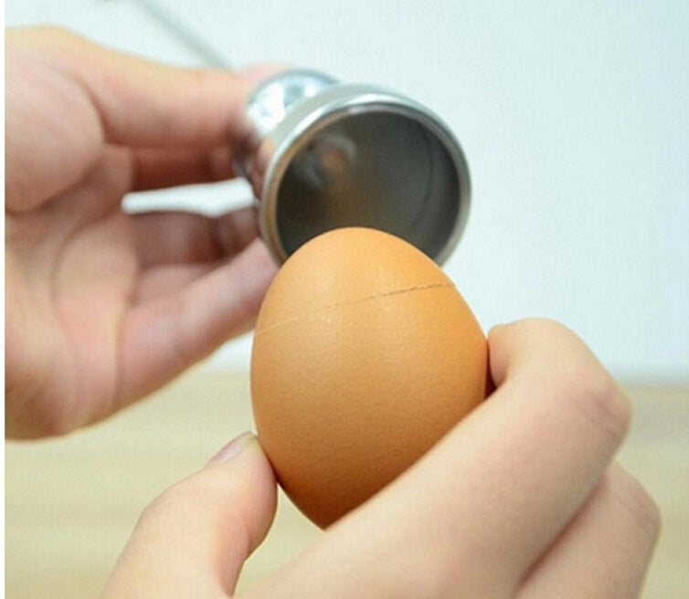 Stainless steel French egg opener