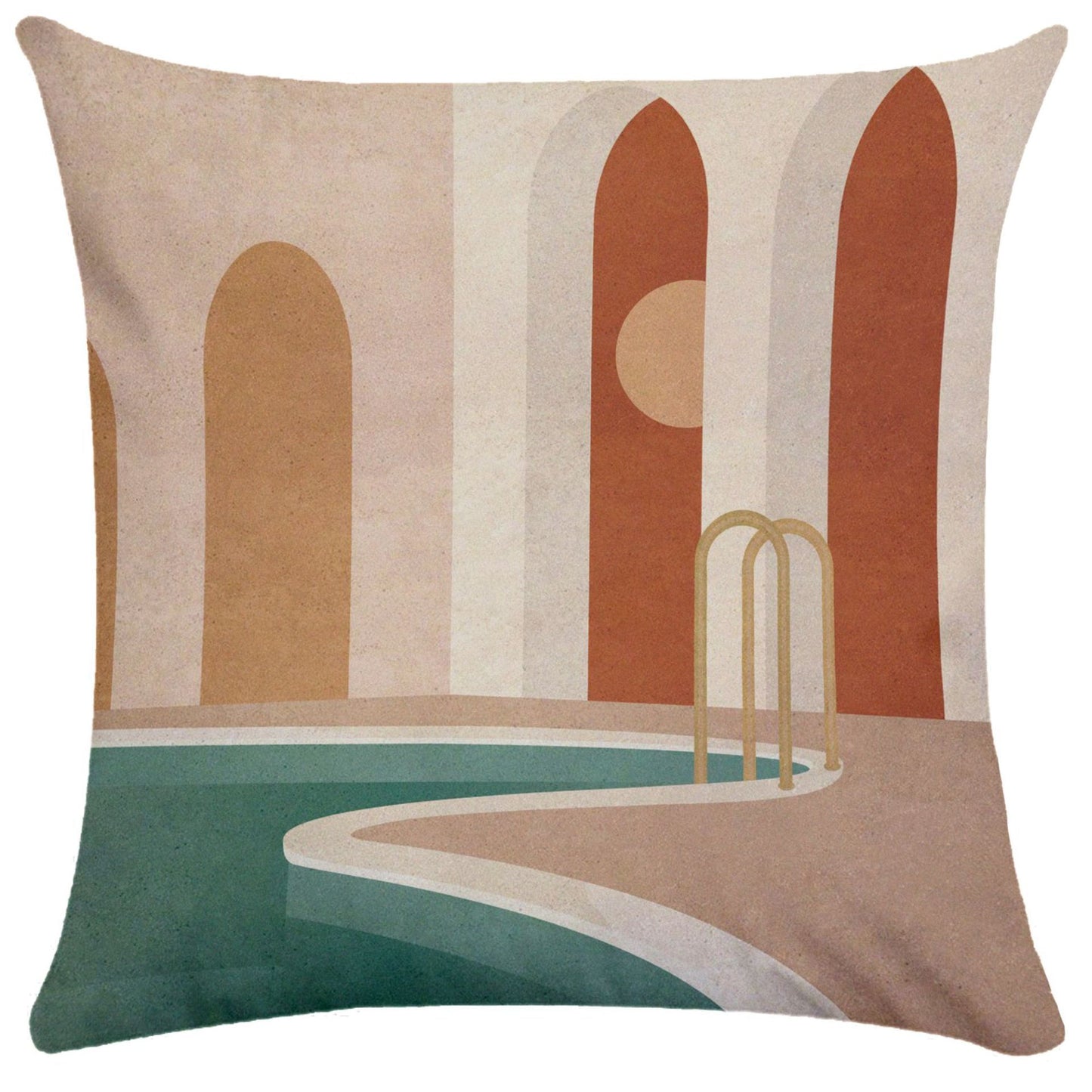 Geometric building pillowcase