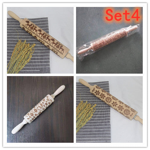 roller printed cookie dough stick