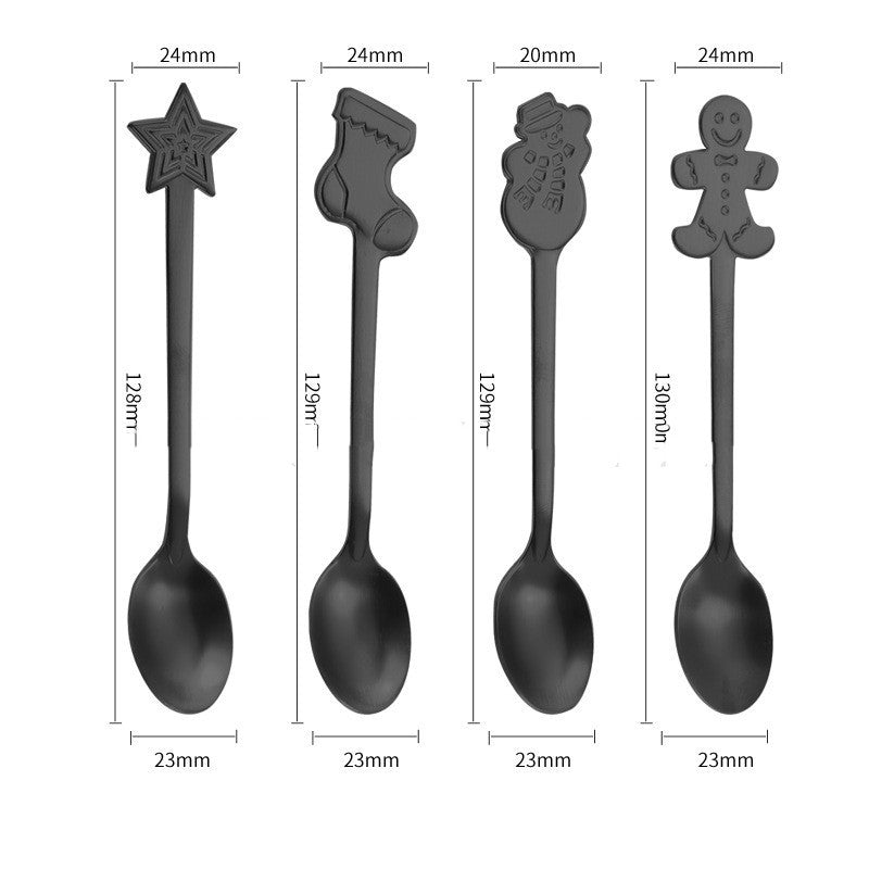 Cartoon spoon Christmas spoon gift cutlery set