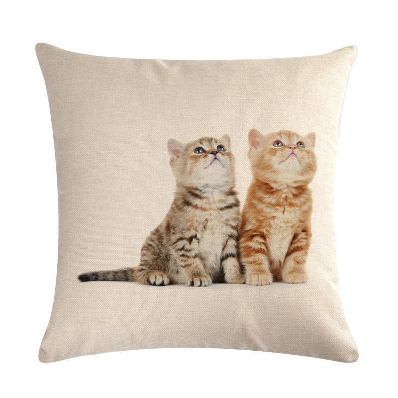 Cute cat hug pillowcase