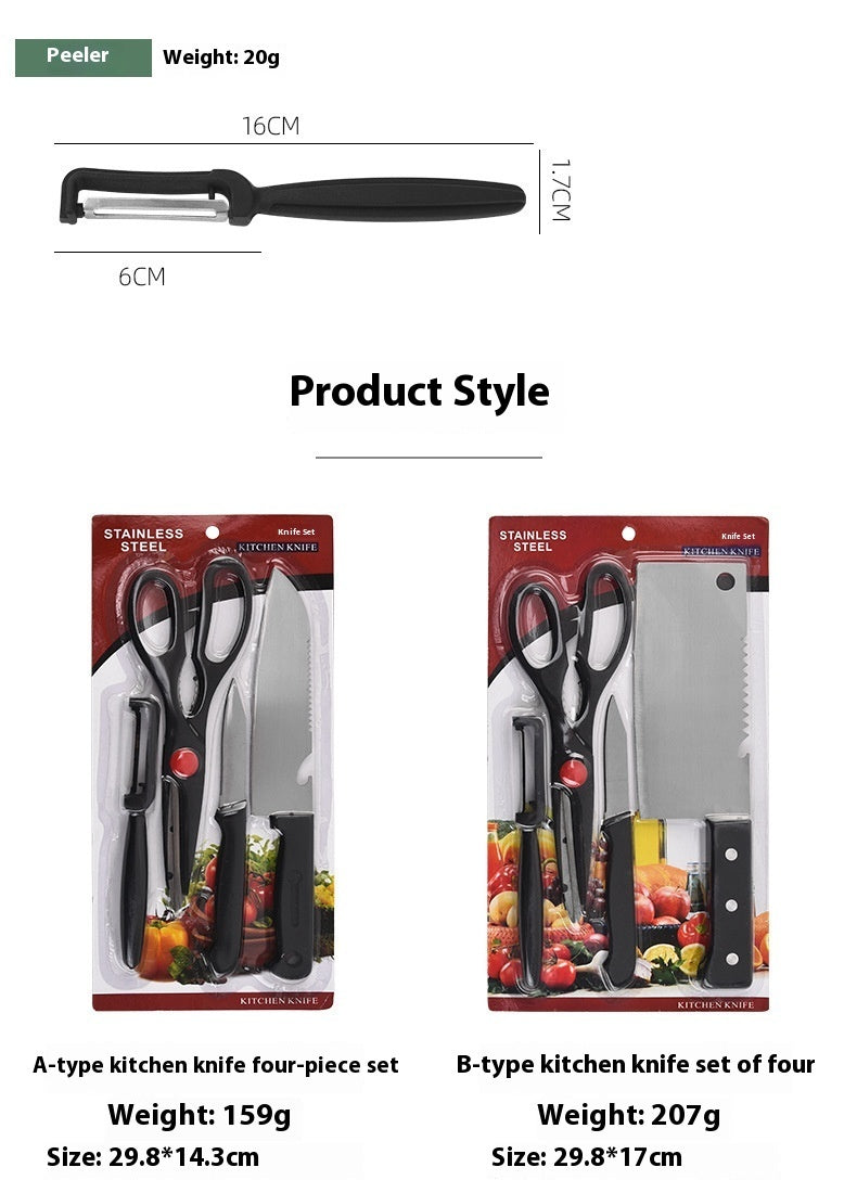 Kitchen Knives 8-Piece Gift Box Bone Cutting Knife Chef Scissors