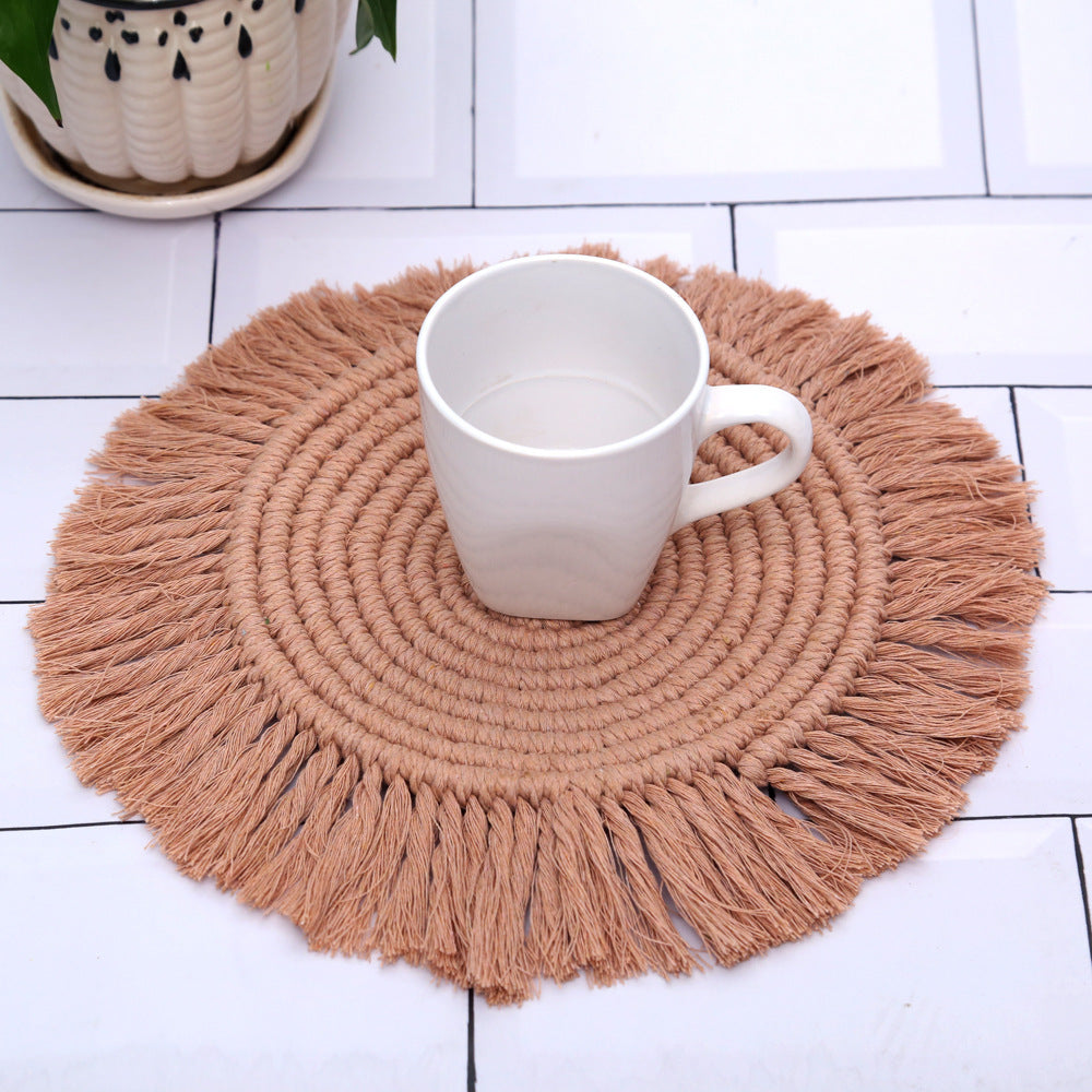 Hand-woven Thickening Heat Insulation Pad Bohemian Placemat