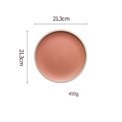 Pure Color Matte Ceramic Plate