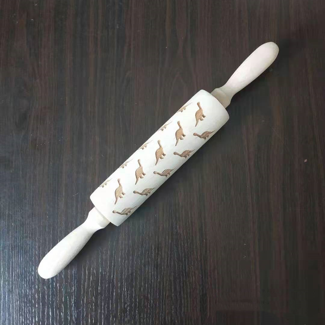 roller printed cookie dough stick