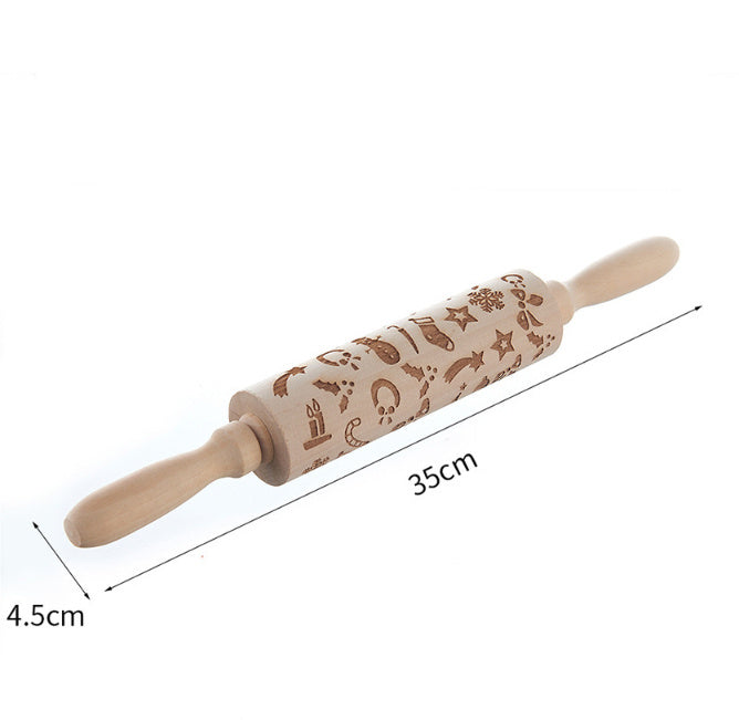 Birthday embossed rolling pin