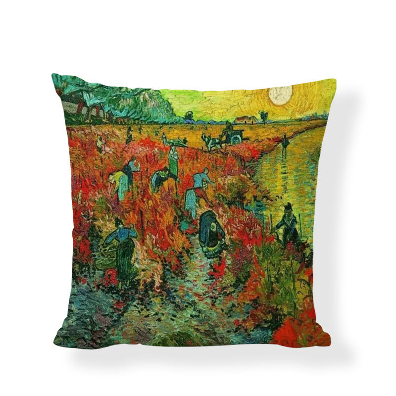 Famous painting cushion cover