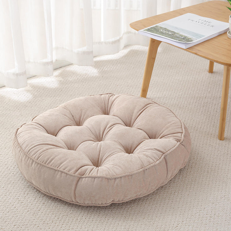 Corduroy solid color padded cushion