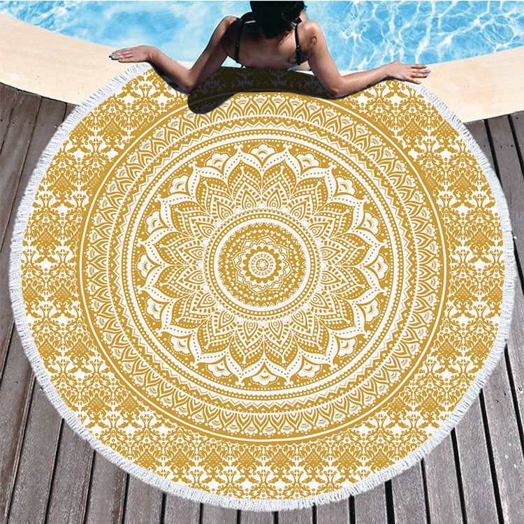 Printed beach towel microfiber