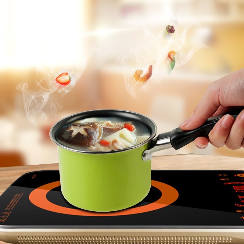 Mini colorful milk pot 11CM non-stick pot practical non-stick soup pot