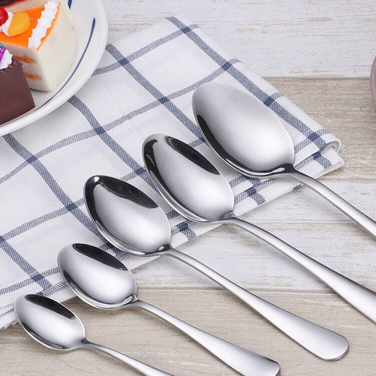 Thickened stainless steel tableware supplies soup spoon coffee spoon