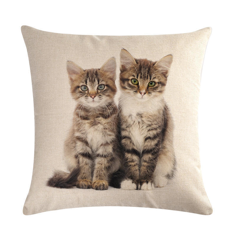 Cute cat hug pillowcase