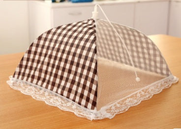 Dust-proof folding food dish cover anti-fly table cover table cover