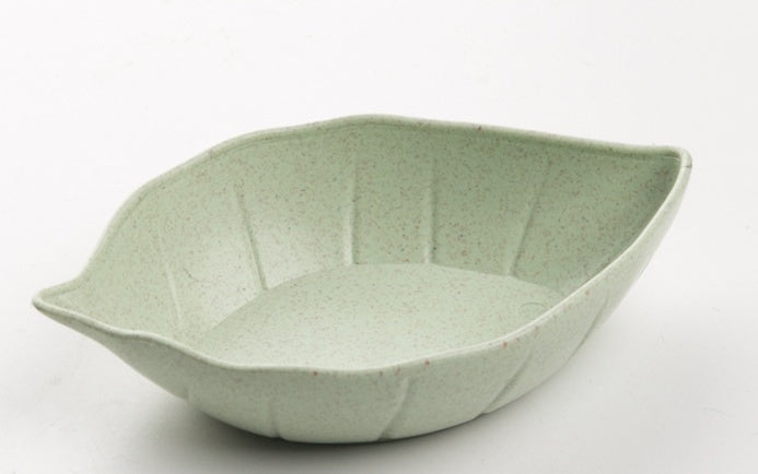 Leaves Shape Baby Kids Dish Bowl Wheat Straw Soy Sauce Dish Rice Bowl Plate Sub - plate Japanese Tableware Food Container