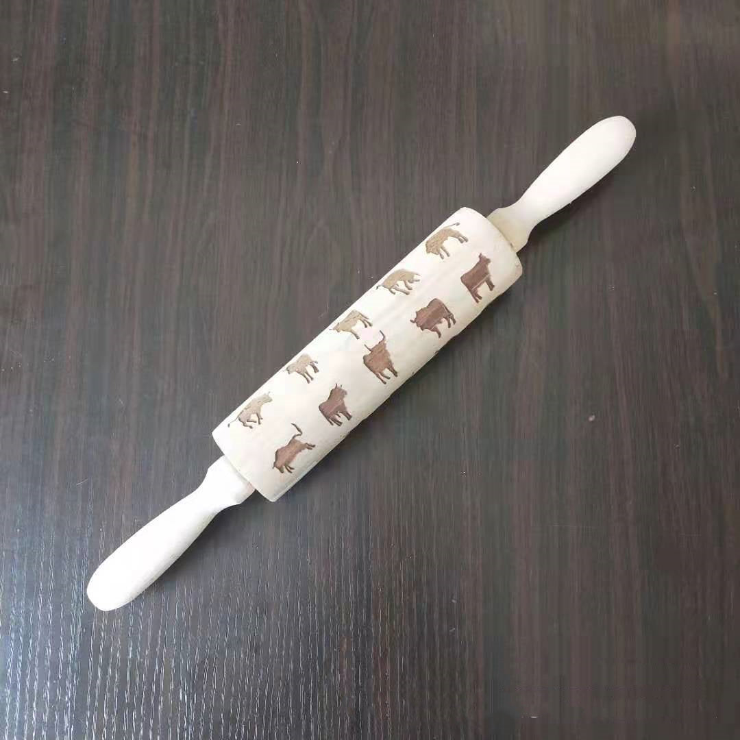 roller printed cookie dough stick