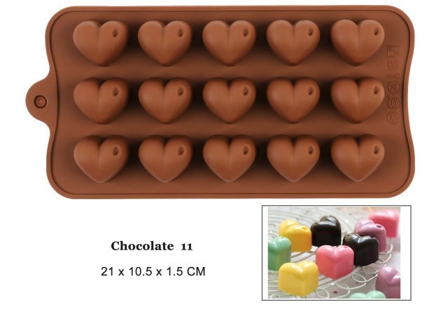 Silicone Chocolate Mold 29 Shapes Chocolate Baking Tools Non-stick Silicone Cake Mold