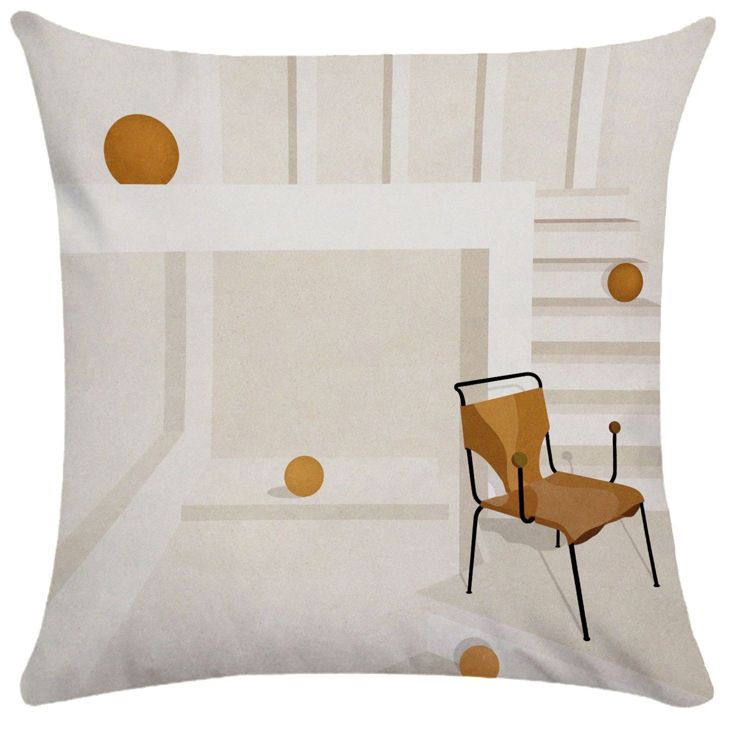 Geometric building pillowcase