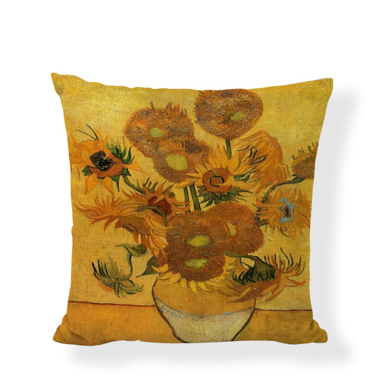 Famous painting cushion cover