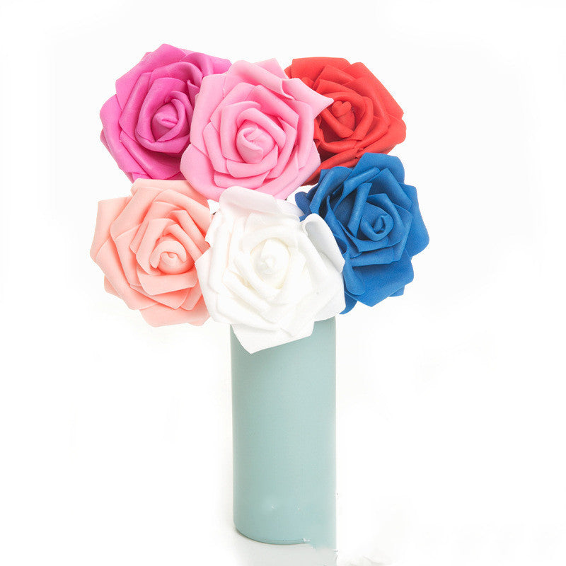 Artificial Flower 8CM PE Rose with Rod