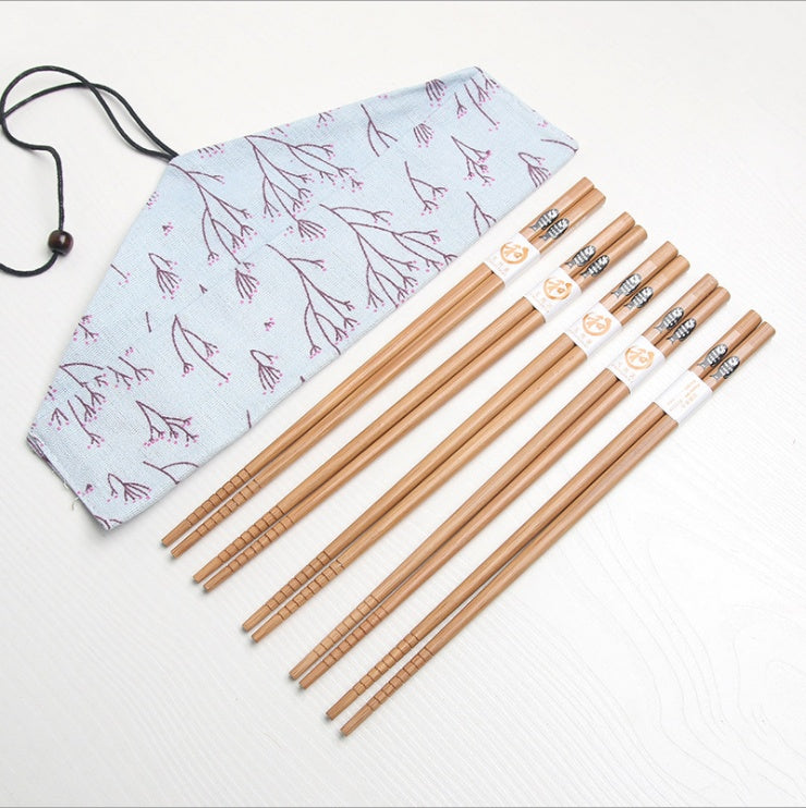 Sushi mat chopsticks spoon set