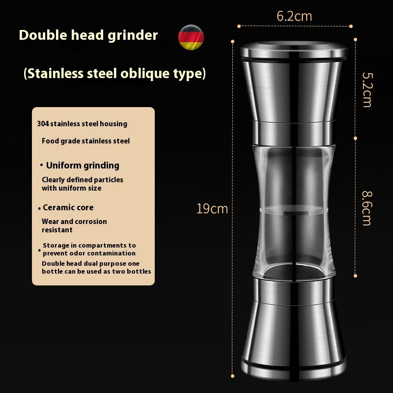 304 Double-headed Stainless Steel Pepper Grinder