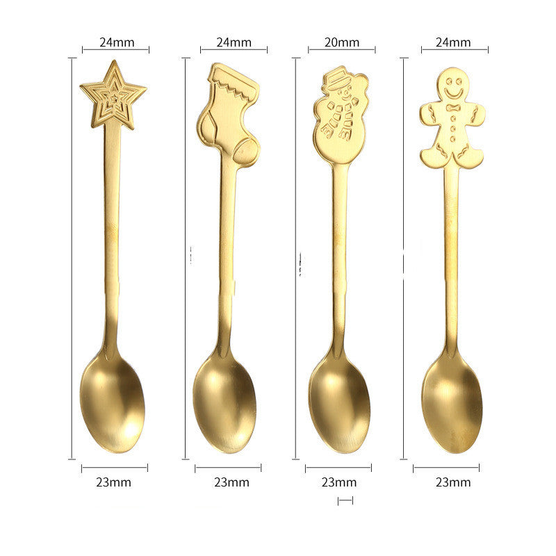 Cartoon spoon Christmas spoon gift cutlery set