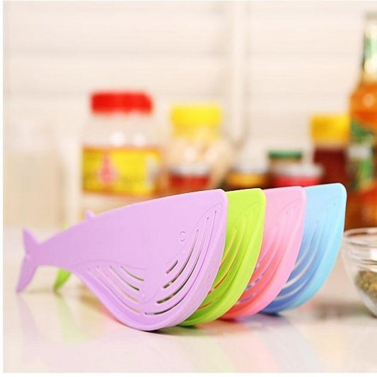 Whale Shaped Plastic Pot Straine