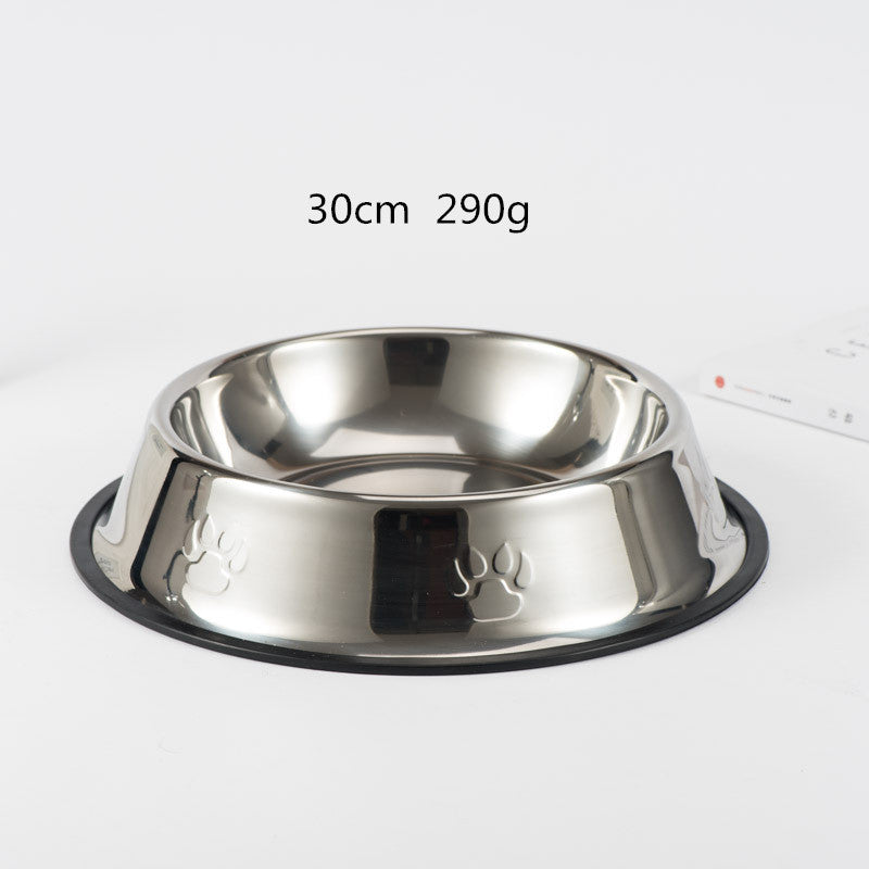 Stainless steel dog bowl