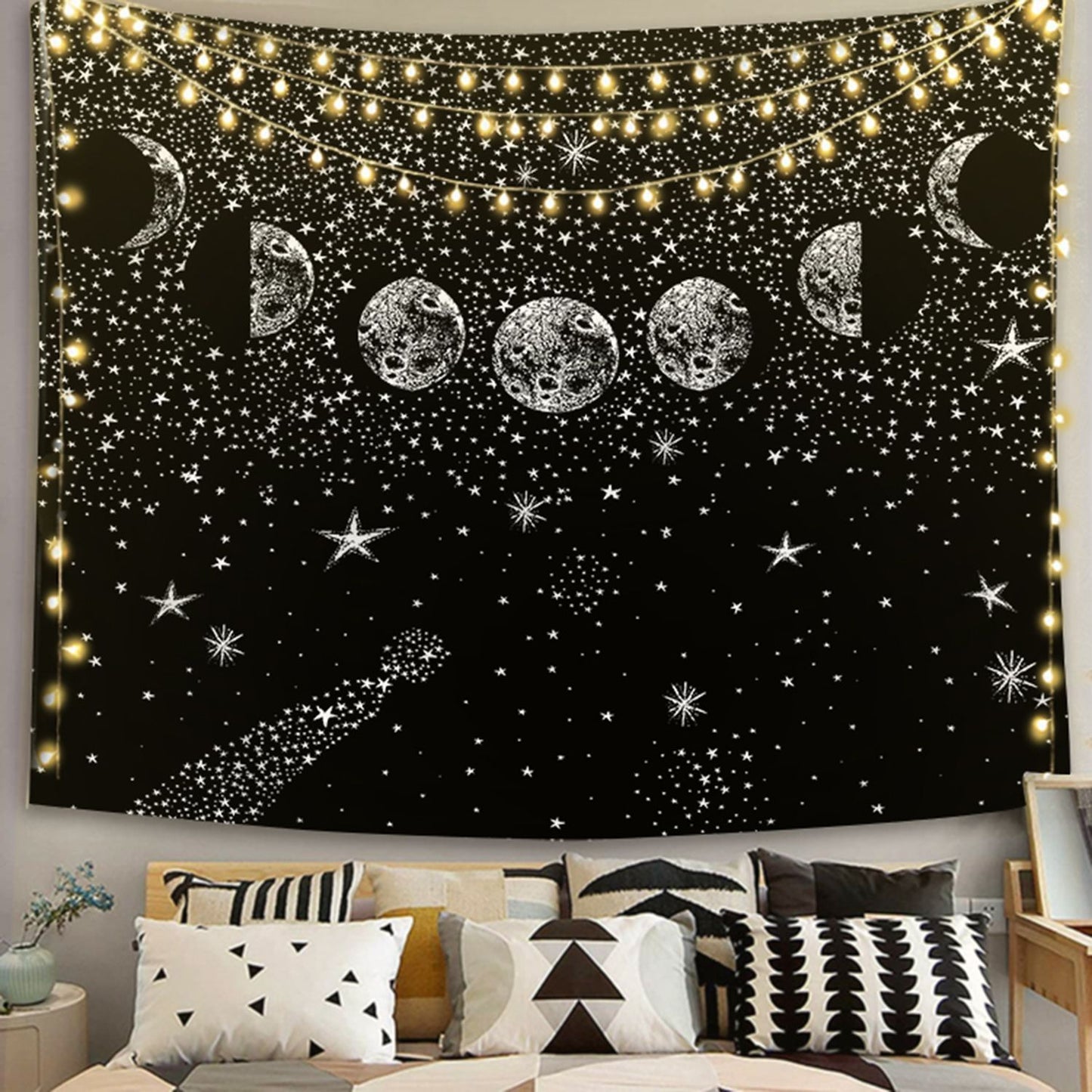 Tapestry Black And White Series Printed Home Hanging Cloth