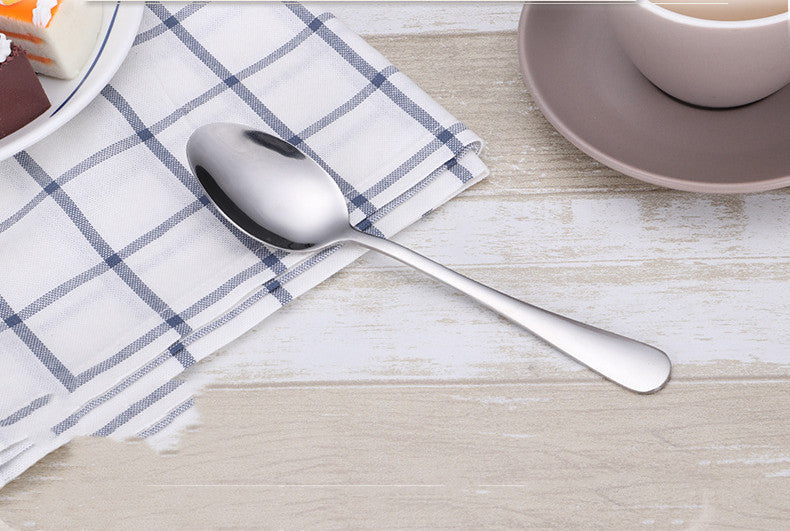 Thickened stainless steel tableware supplies soup spoon coffee spoon