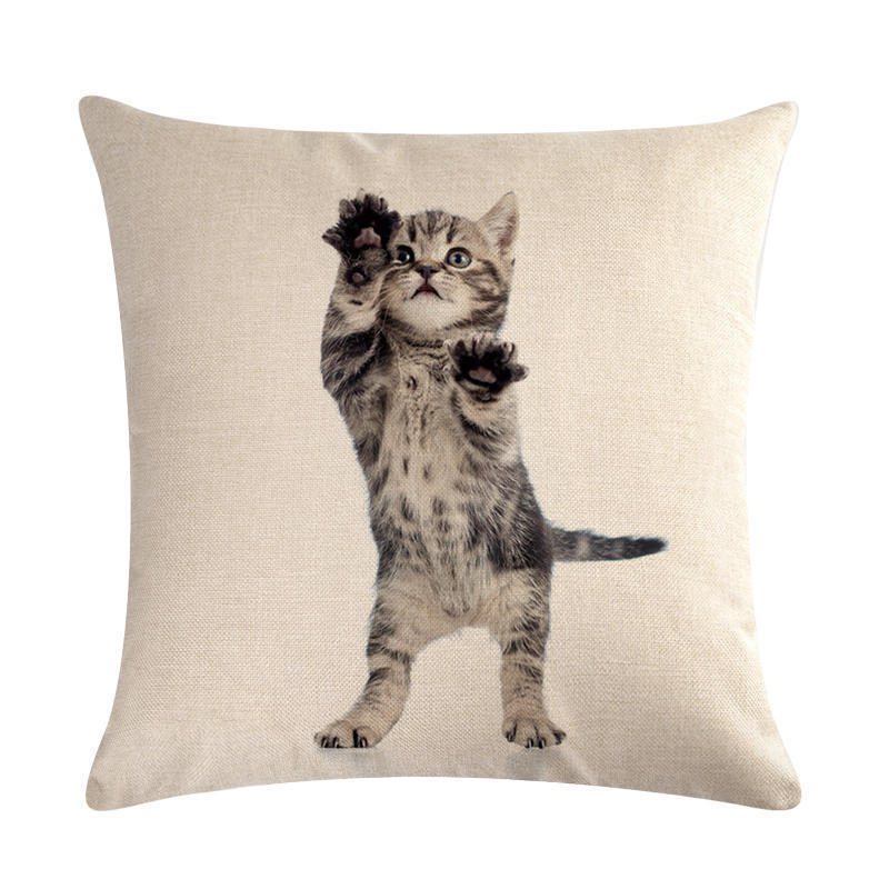 Cute cat hug pillowcase