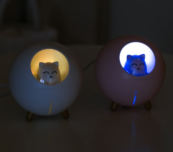 Planet cat night light humidifier USB