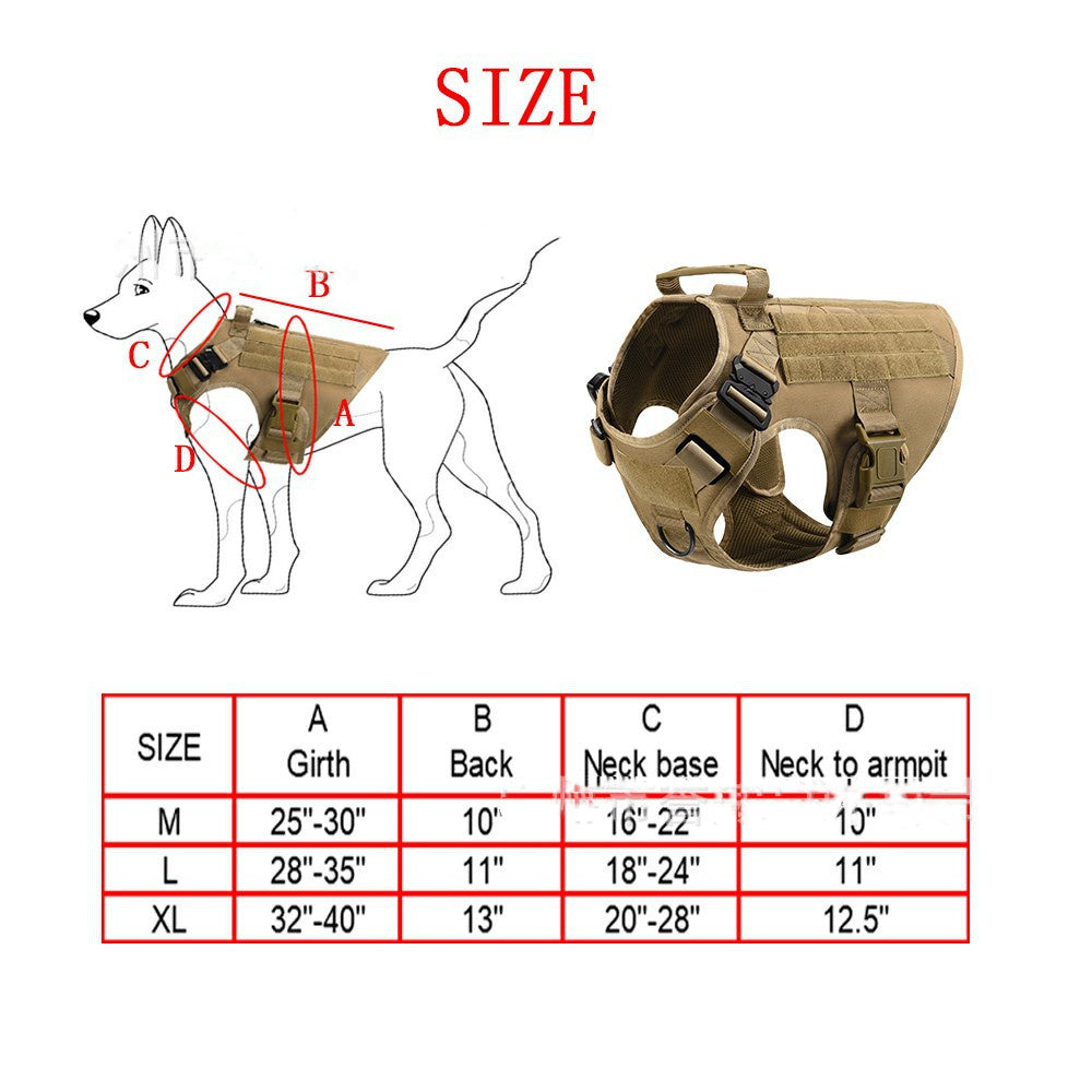 Nylon Strong Pet Tactical Portable Vest