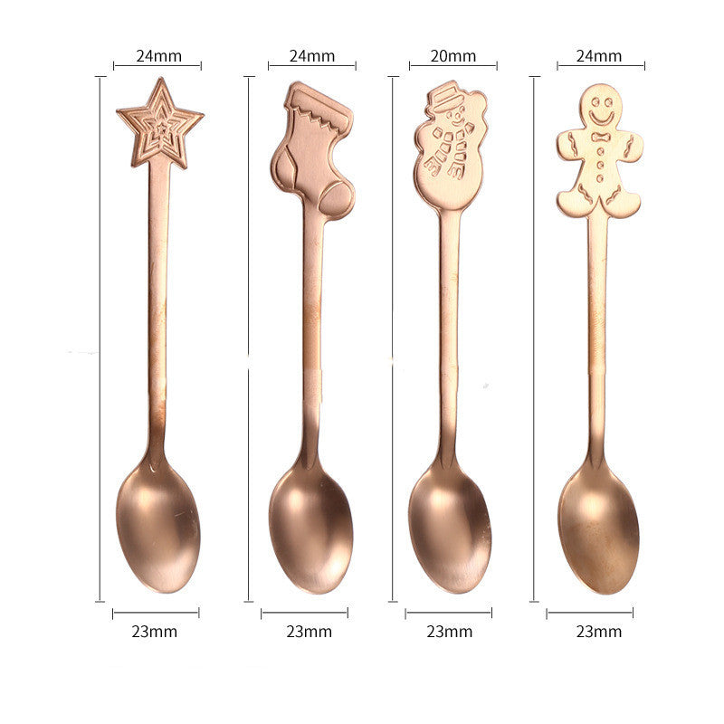 Cartoon spoon Christmas spoon gift cutlery set