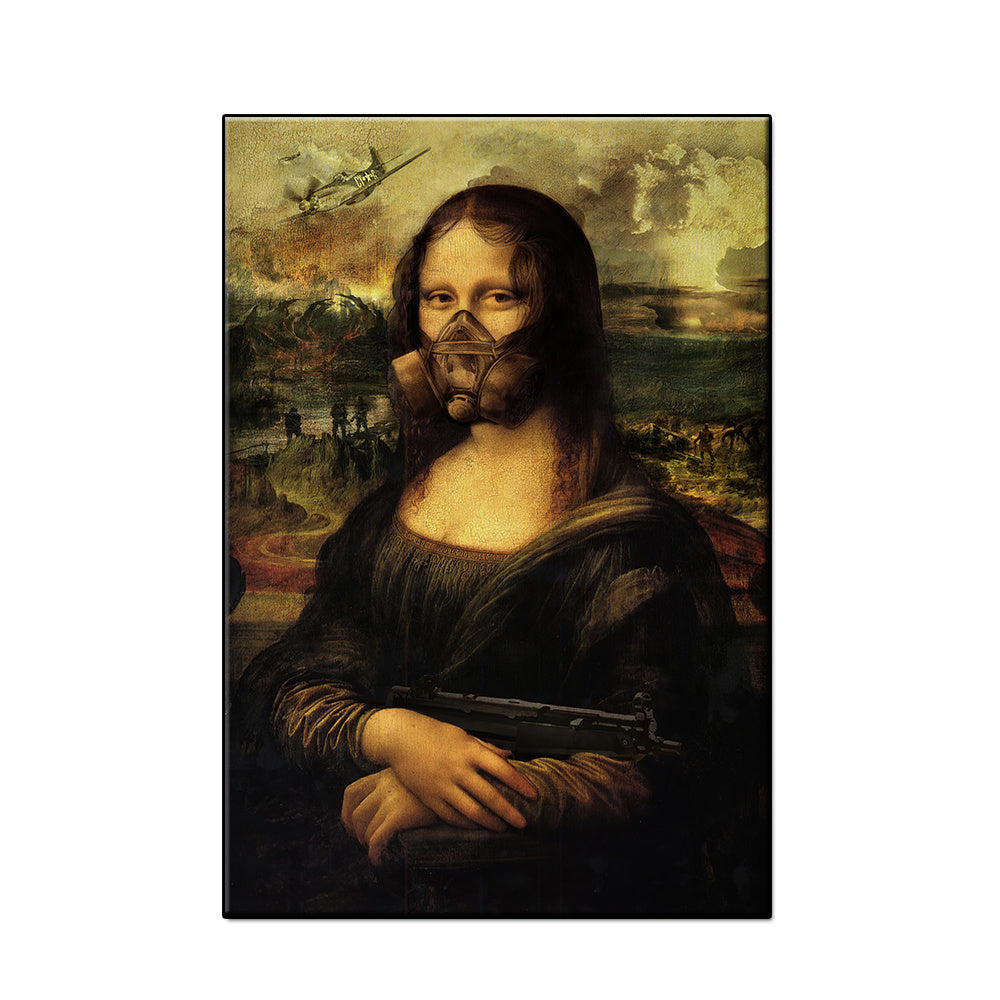 Mona Lisa Pattern Art Canvas Poster