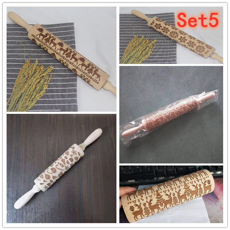 roller printed cookie dough stick