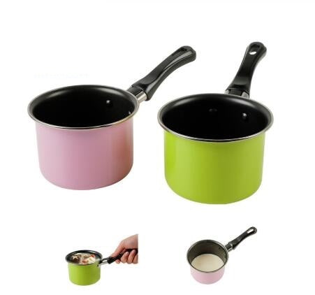 Mini colorful milk pot 11CM non-stick pot practical non-stick soup pot