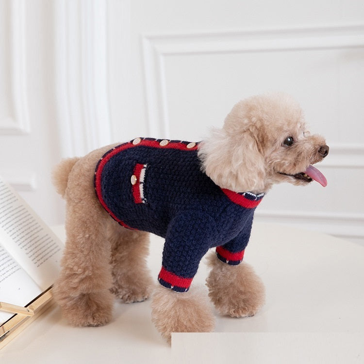 Classic Style Style Bejirog Sweater Cardigan Pet Clothes