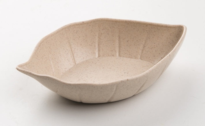 Leaves Shape Baby Kids Dish Bowl Wheat Straw Soy Sauce Dish Rice Bowl Plate Sub - plate Japanese Tableware Food Container