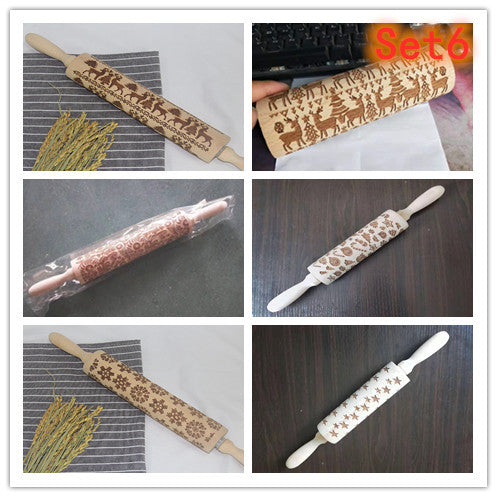 roller printed cookie dough stick